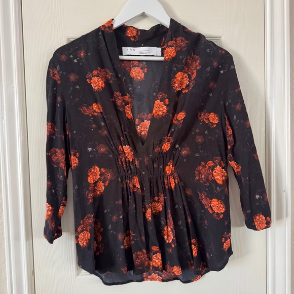 IRO Paris Floral Blouse - Size 34 (US XS/S) - Picture 1 of 6